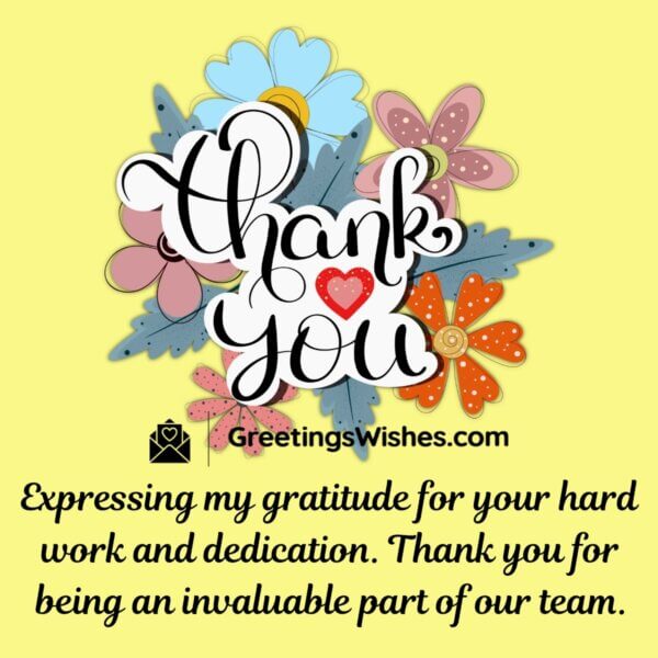 Thank You Messages for Employees - Greetings Wishes