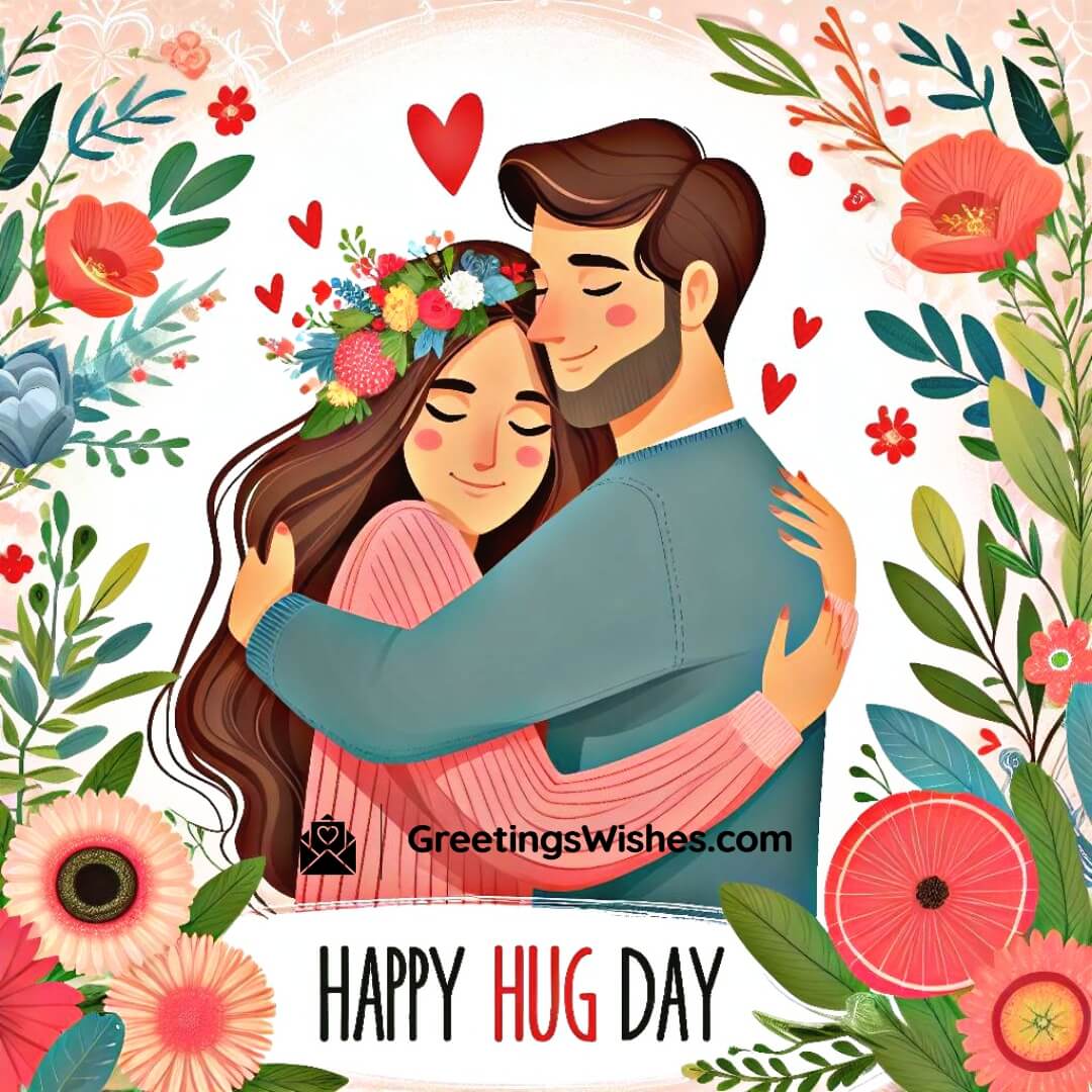 Happy Hug Day Card