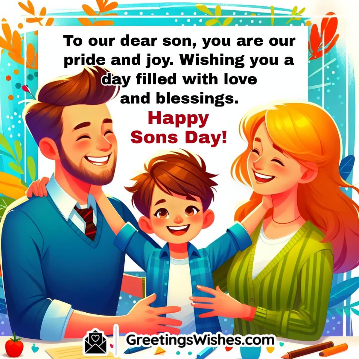 Happy National Sons Day Wishes Messages ( 4 March ) - Greetings Wishes