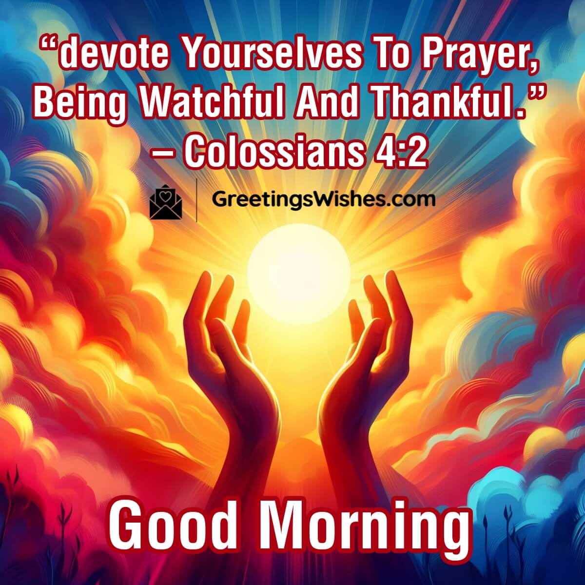 Good Morning Devote Yourselves To Prayer