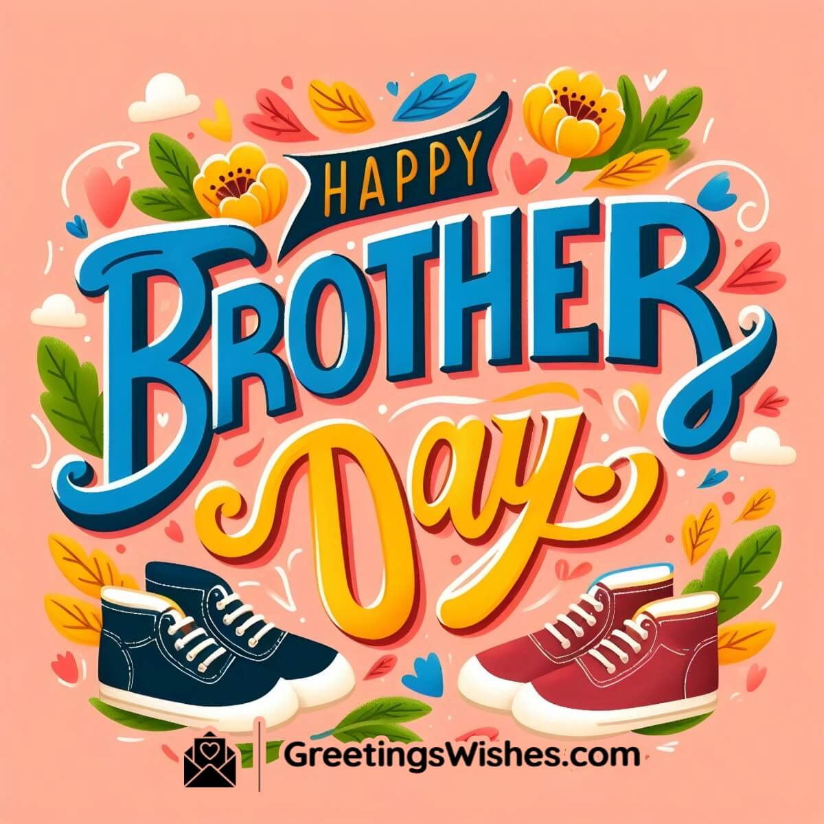 Happy Brothers Day Typography Card