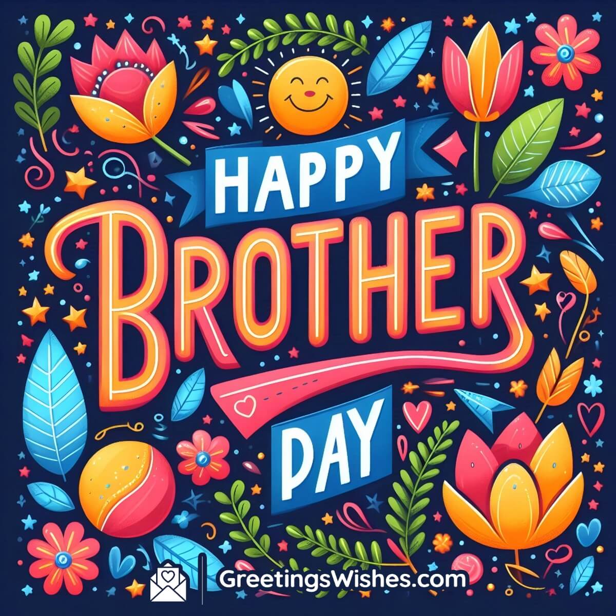 Happy Brothers Day Typography