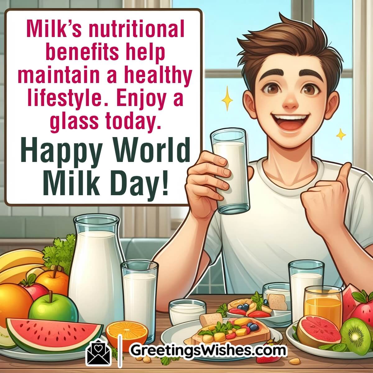 Happy World Milk Day Message
