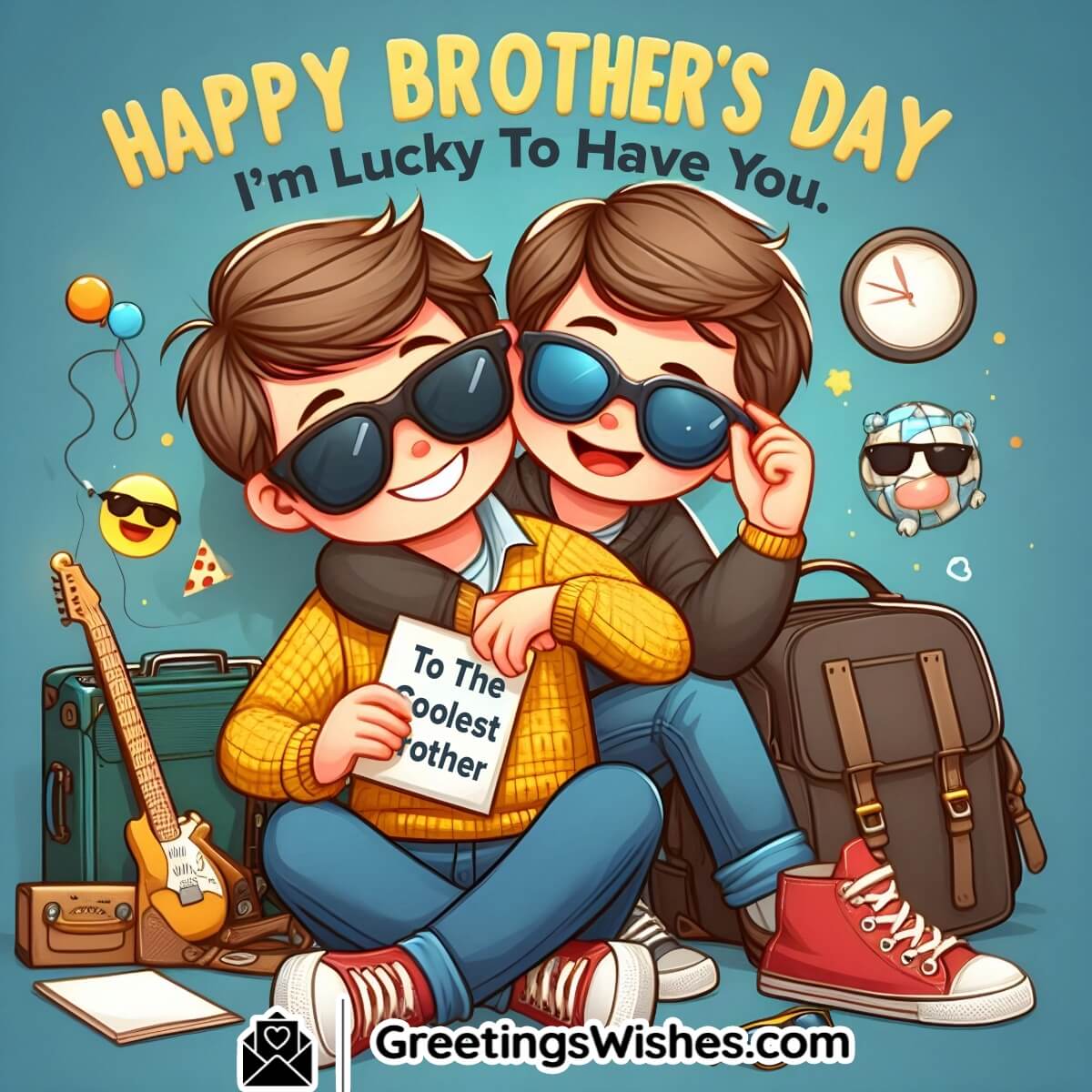 To The Coolest Brother Happy Brothers Day!