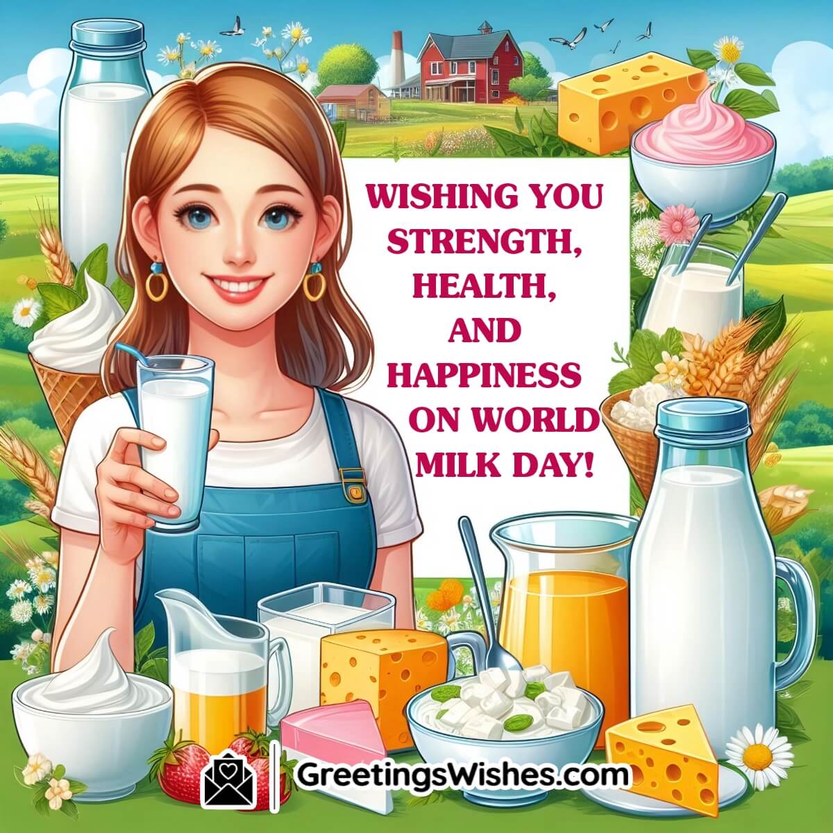 World Milk Day Wish Image