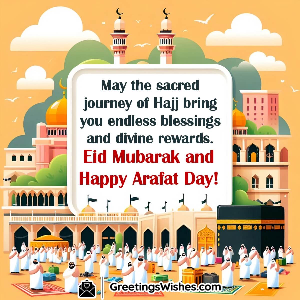 Eid Mubarak And Happy Arafat Day