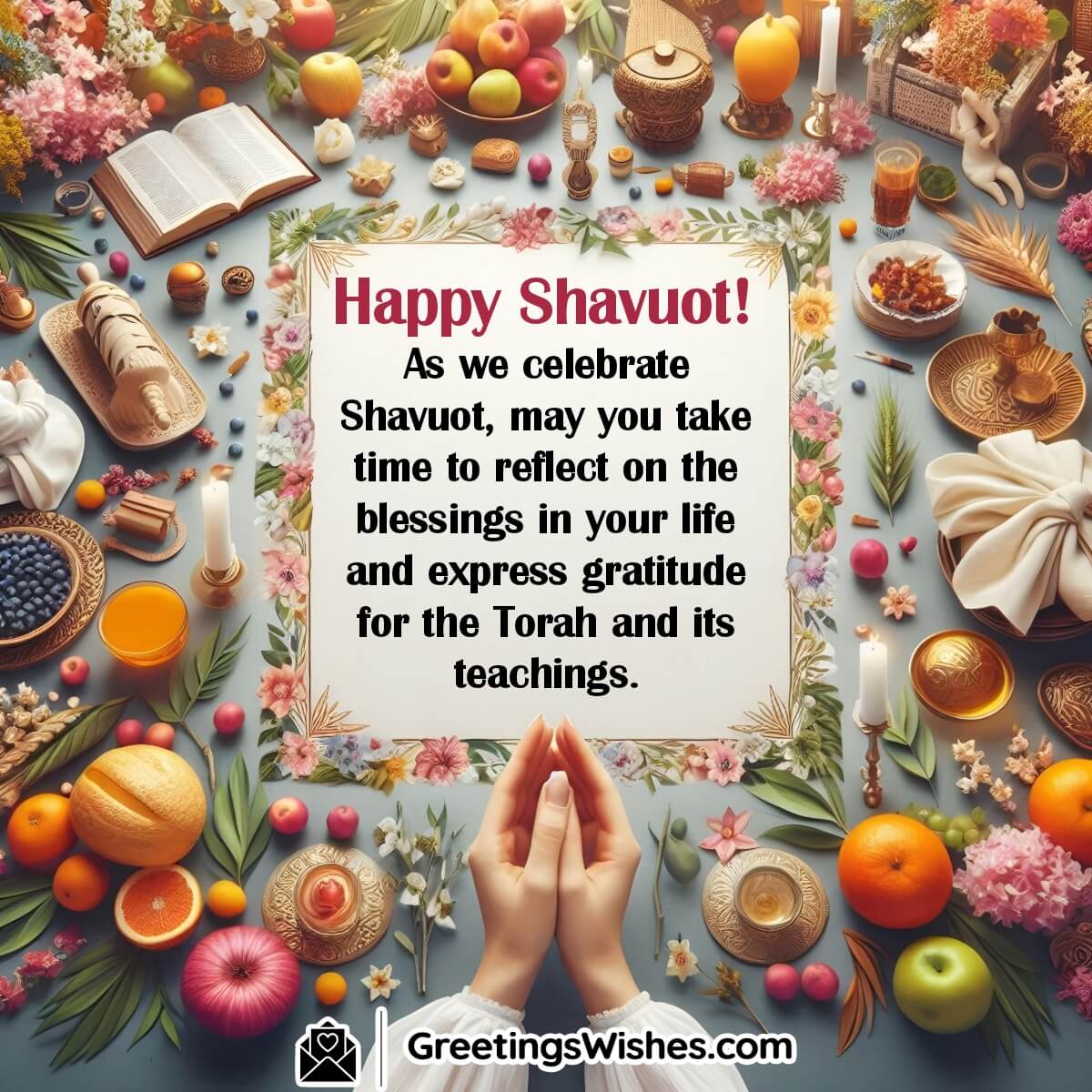 Happy Shavuot Gratitude And Reflection Wish