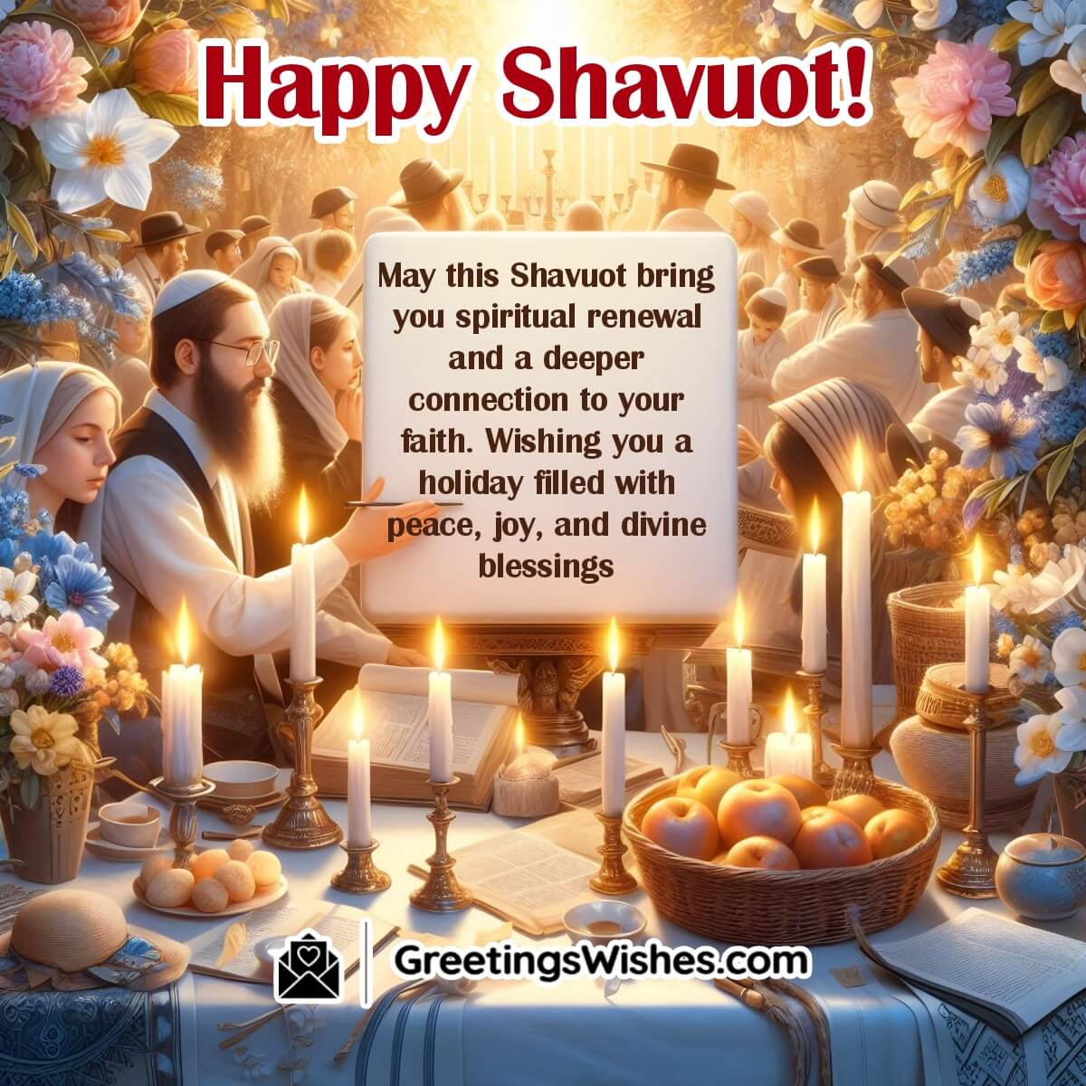 Happy Shavuot Spiritual Renewal Wish