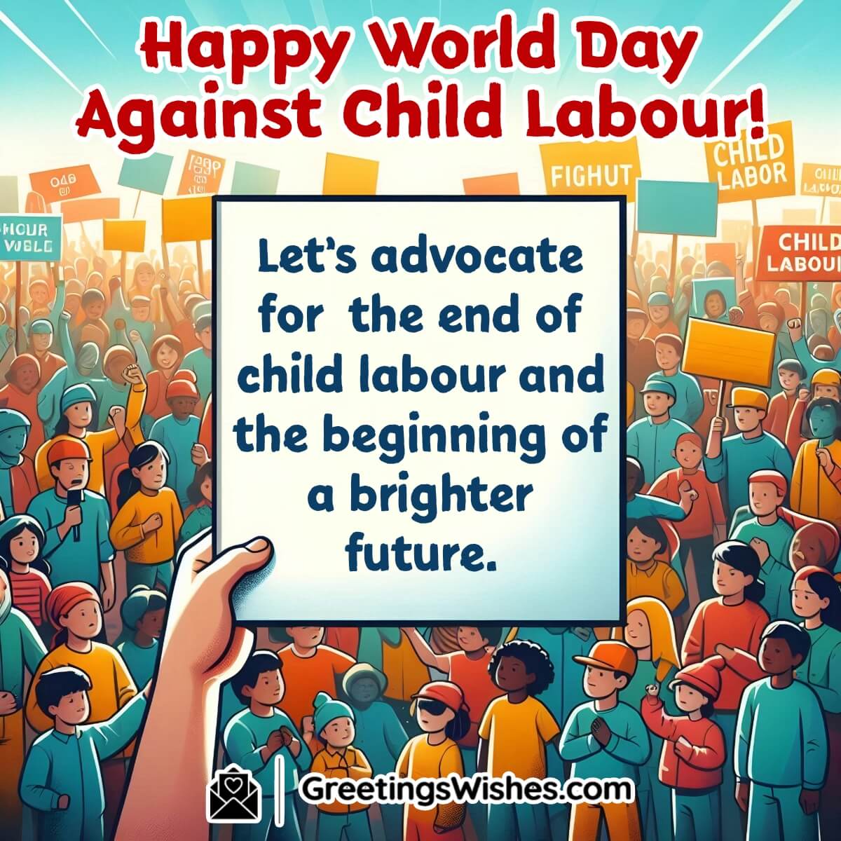 Happy World Day Against Child Labour Message