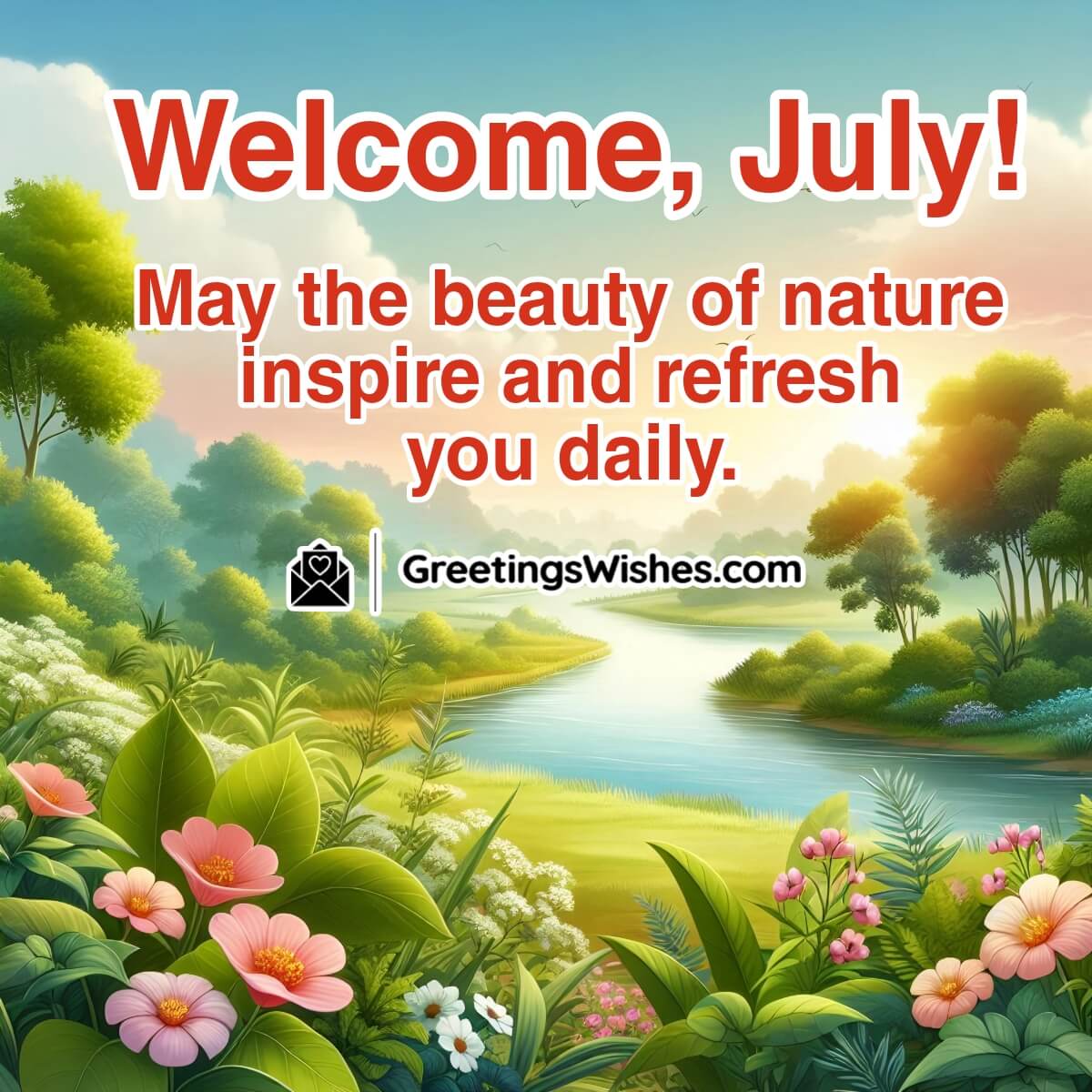 Welcome July Month Wishes