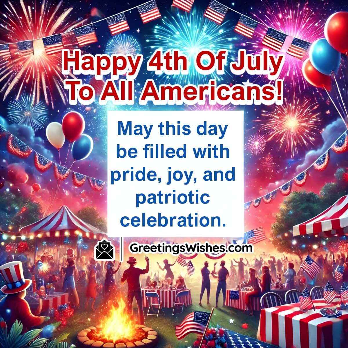 4th Of July Day Wishes To All Americans