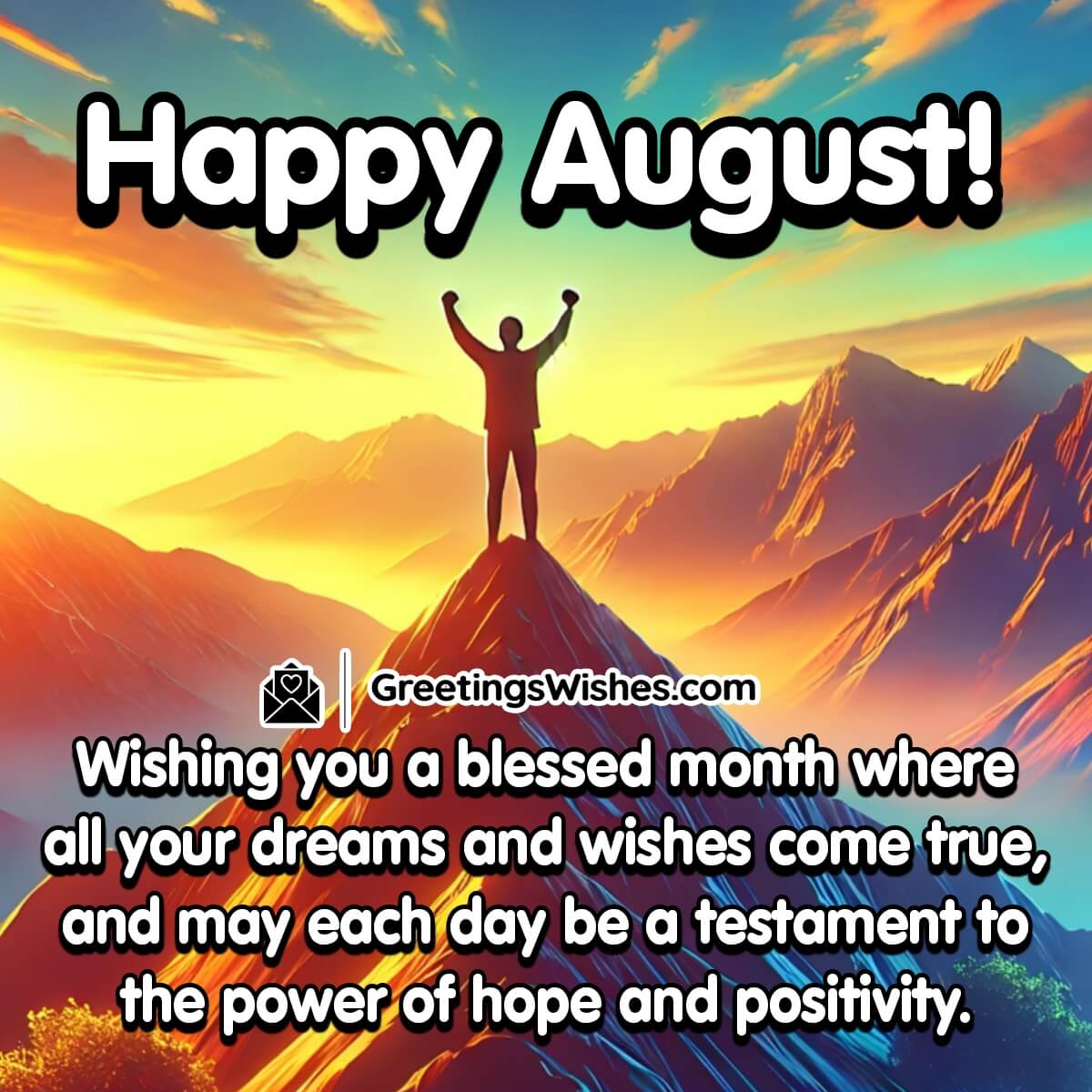 Happy Blessed August Month Wish