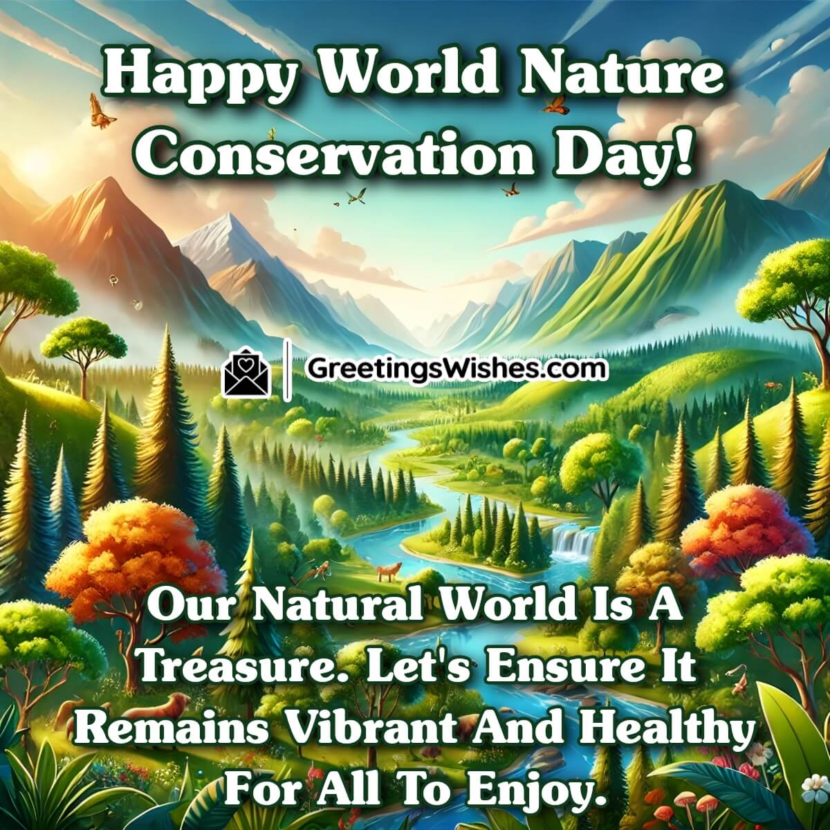 Happy World Nature Conservation Day Message Pic