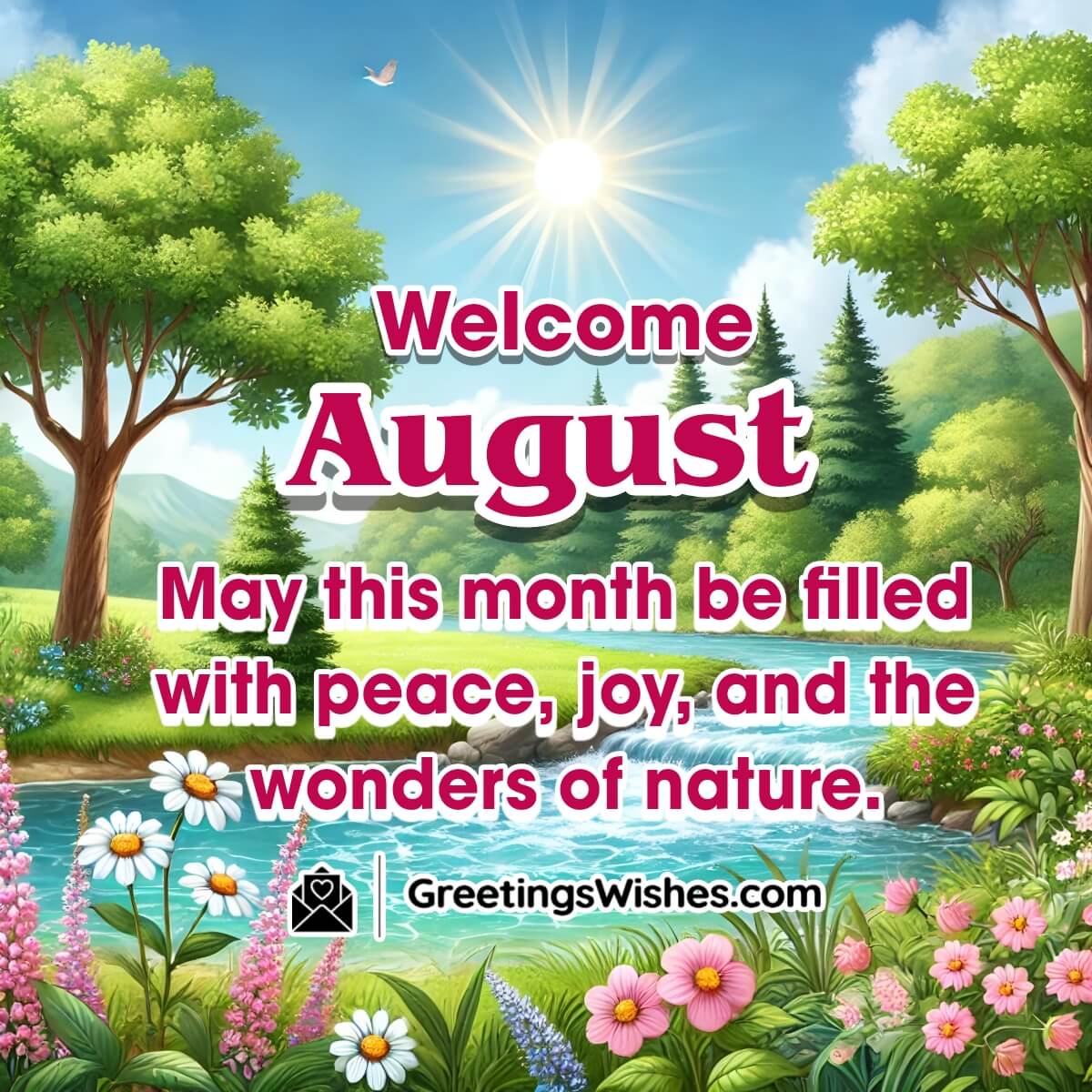 Welcome August Month Wish