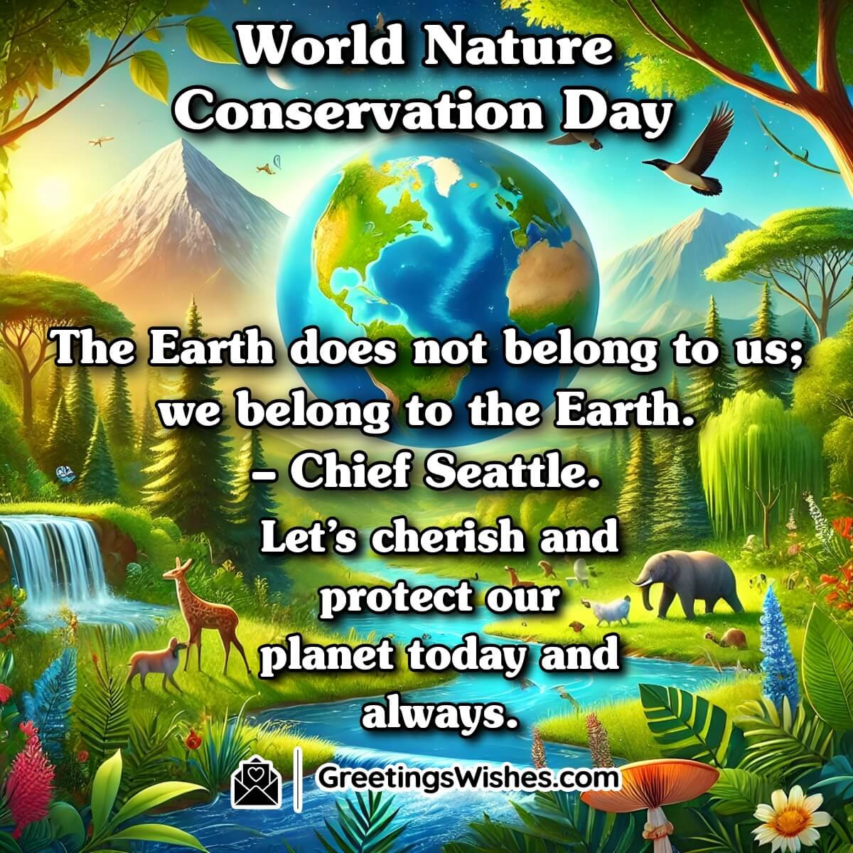 World Nature Conservation Day Quote Message