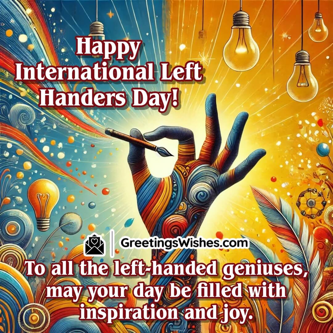 Happy International Left Handers Day Image