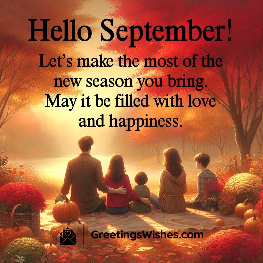 Hello September Message