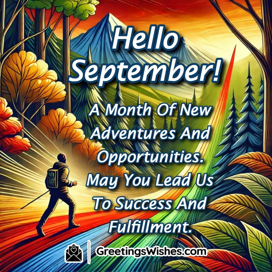 Hello September Status Image