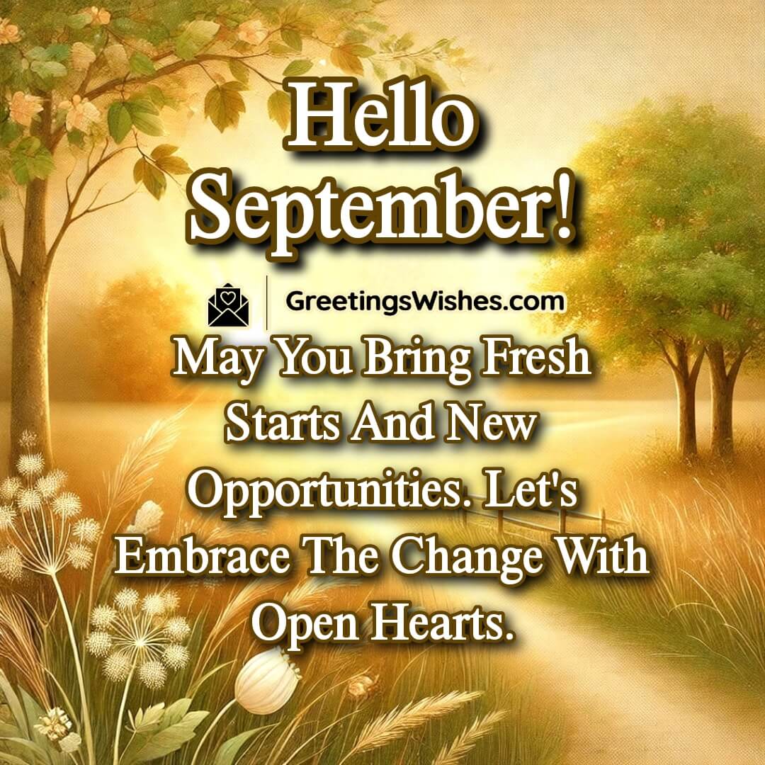 Hello September Wishes