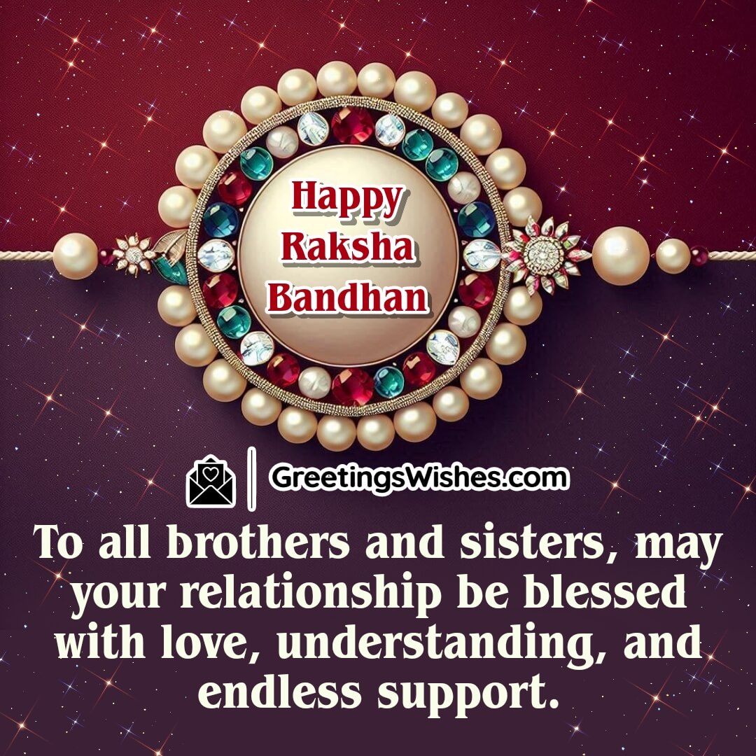 Raksha Bandhan Wish To All Brothers And Sisters