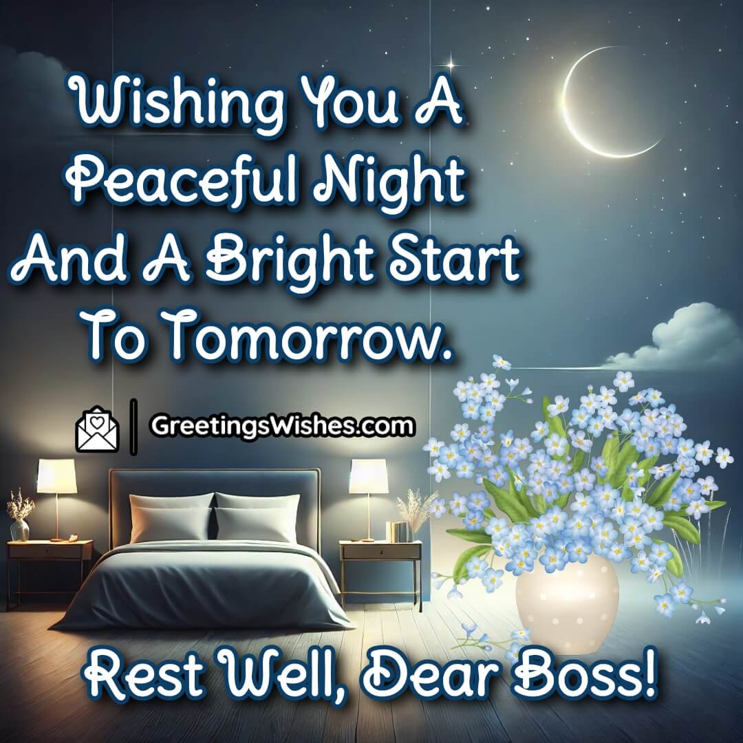 Wishing You A Peaceful Night Boss