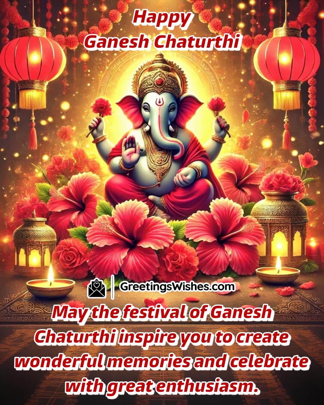 Creative Ganesh Chaturthi Celebration Wishes