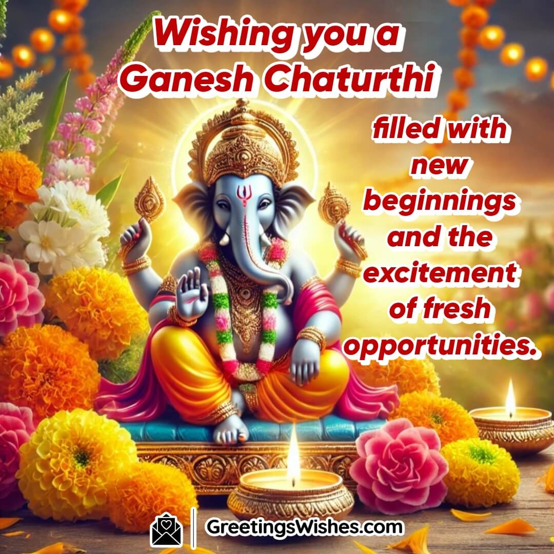 Ganesh Chaturthi Wishes For New Beginnings