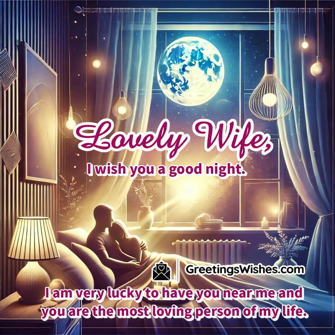 Good Night Message To Lovely Wife