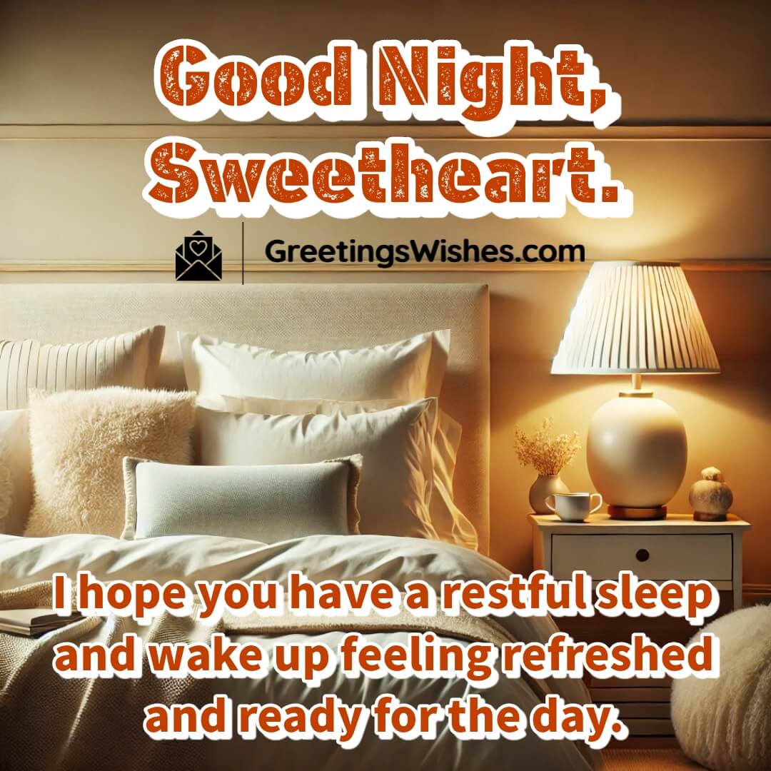 Good Night Sweetheart Message