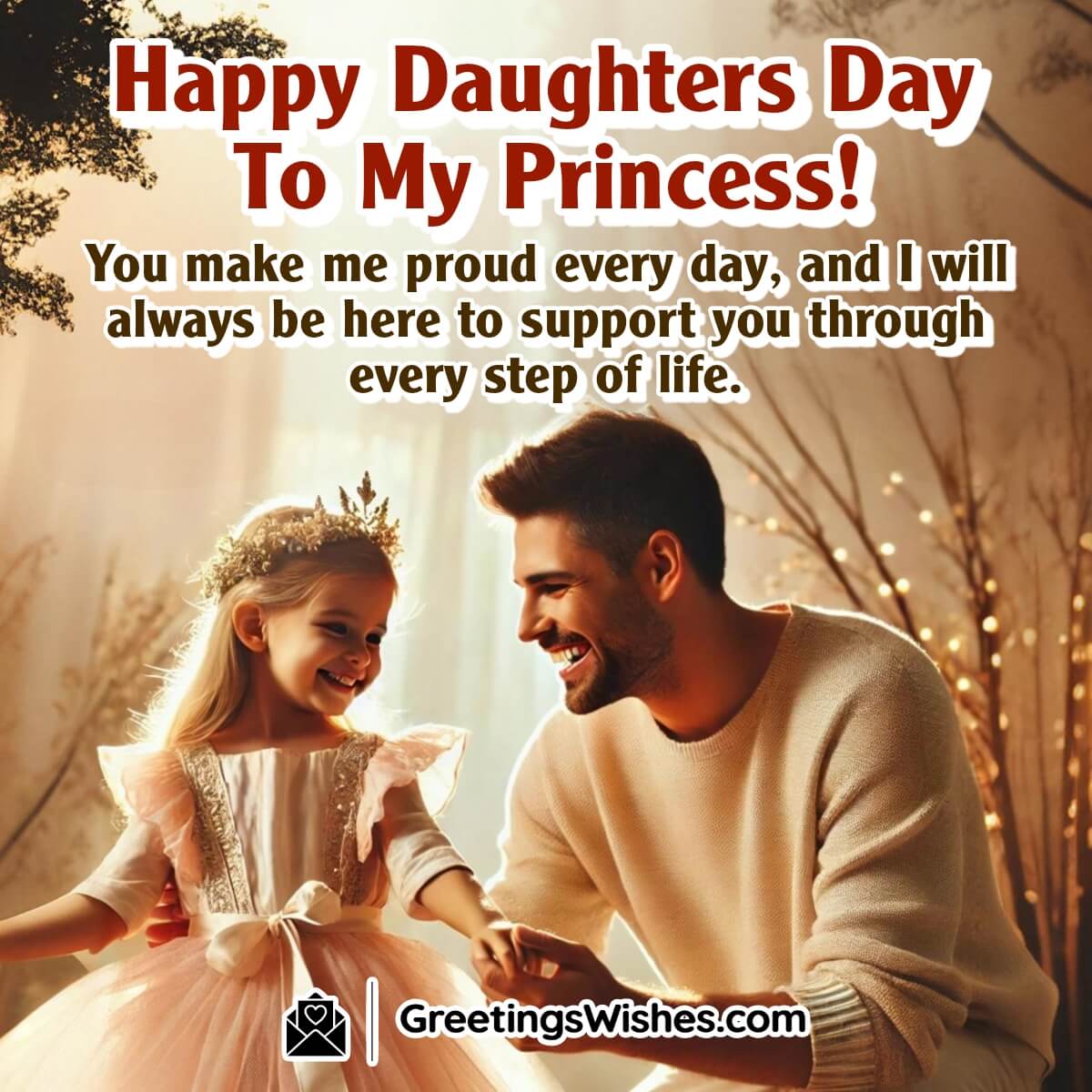 Happy Daughters Day Wish From Father