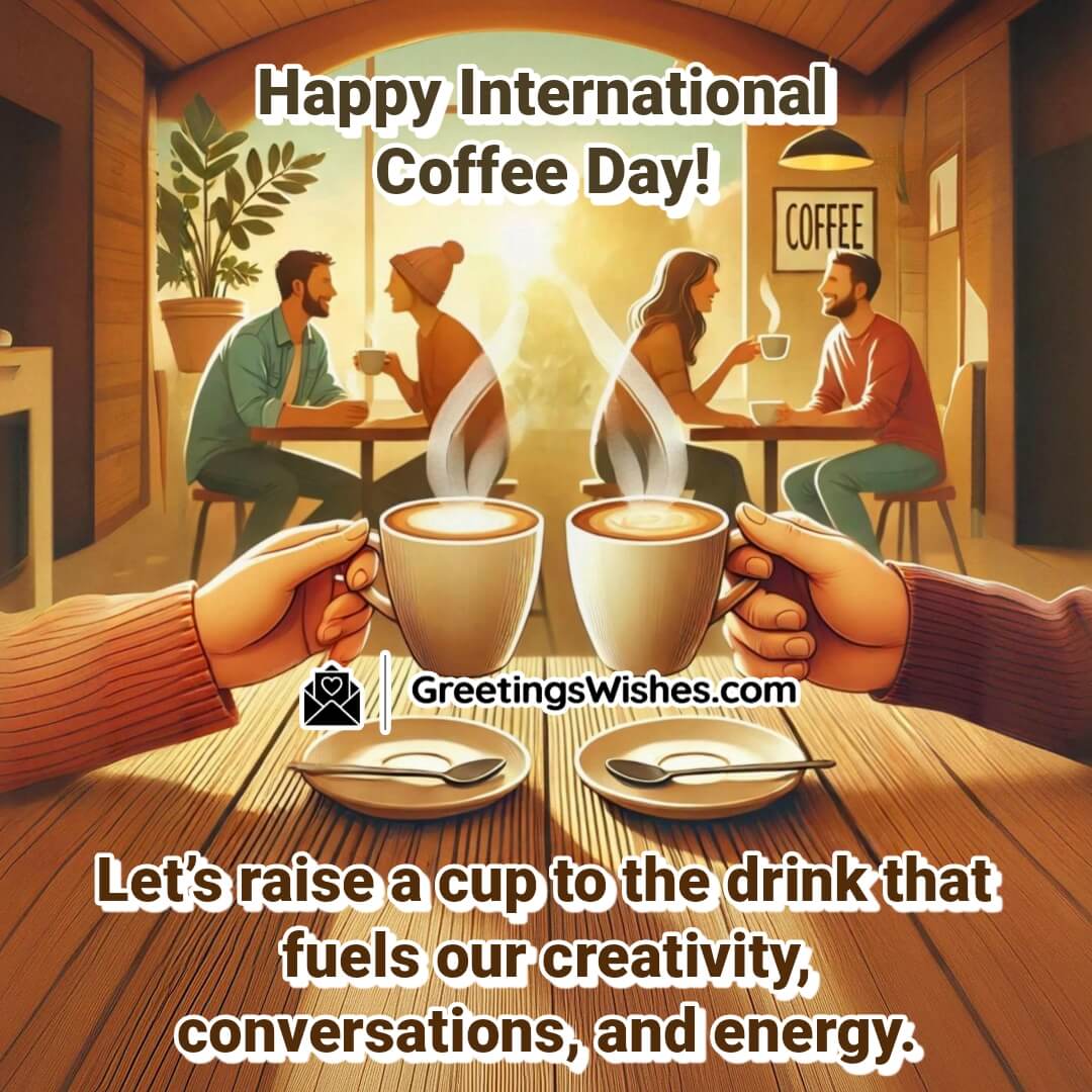 Happy International Coffee Day Wish Image