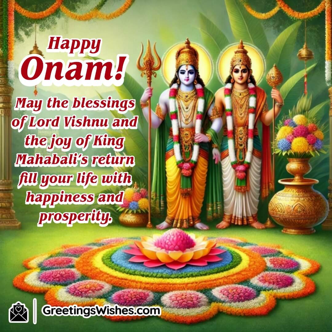 Happy Onam Blessings Image