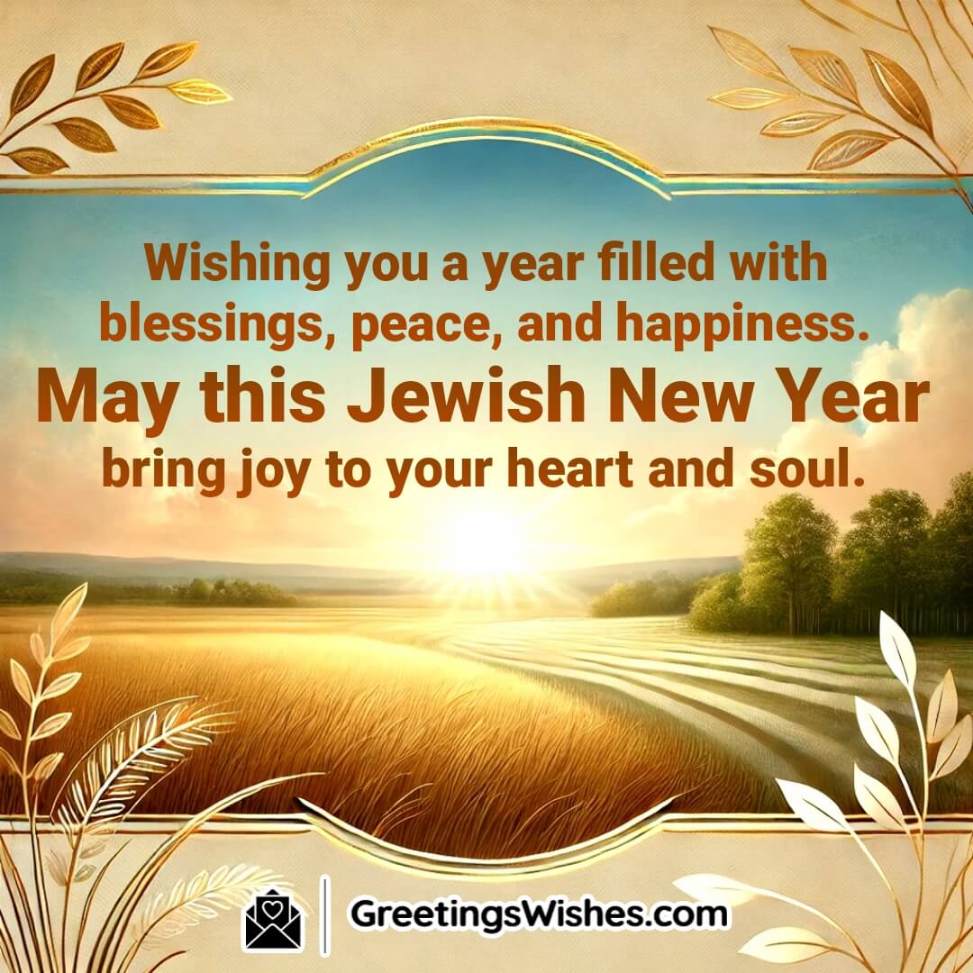 Jewish New Year Blessing Card