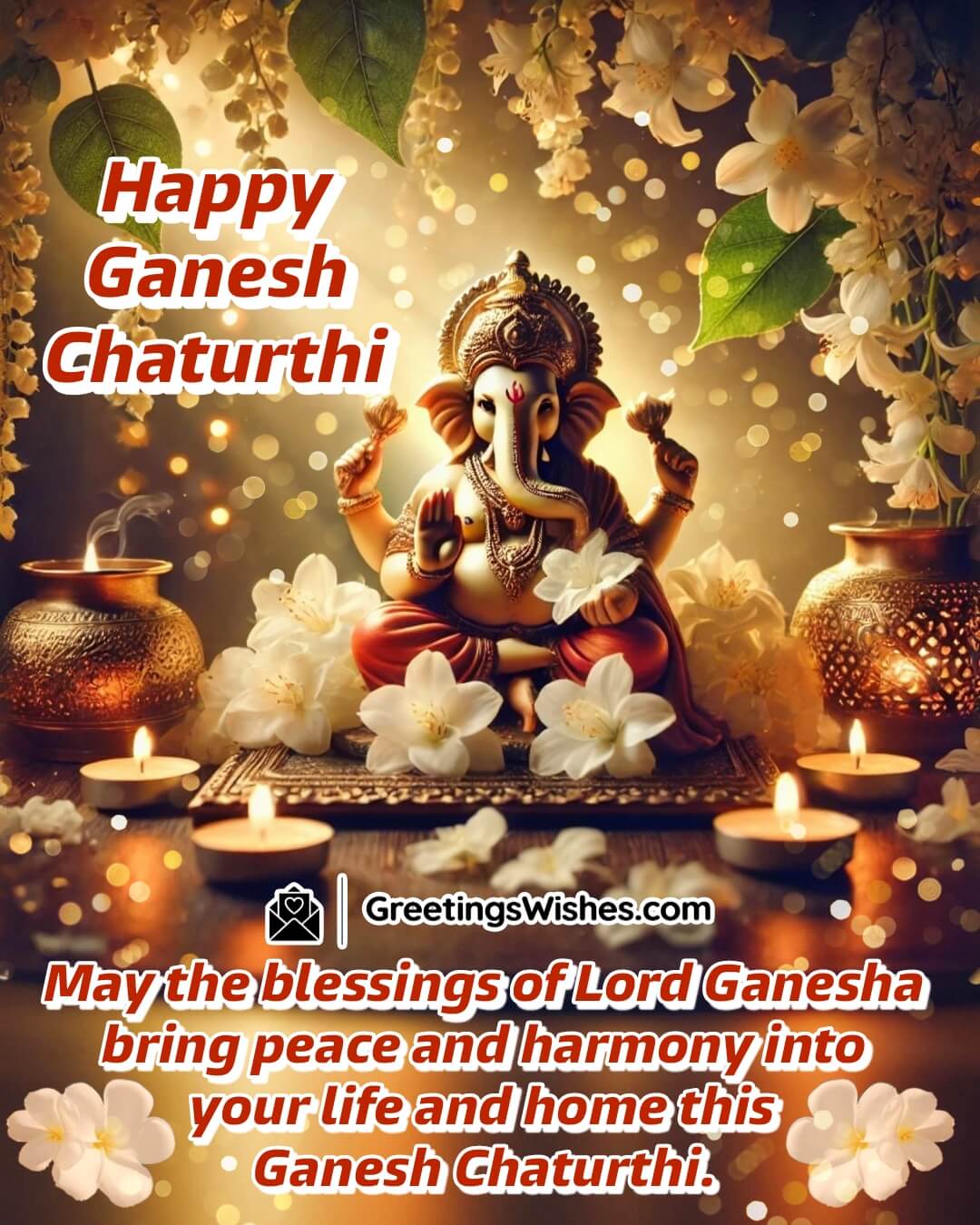 Peaceful Ganesh Chaturthi Greetings For Calm Life