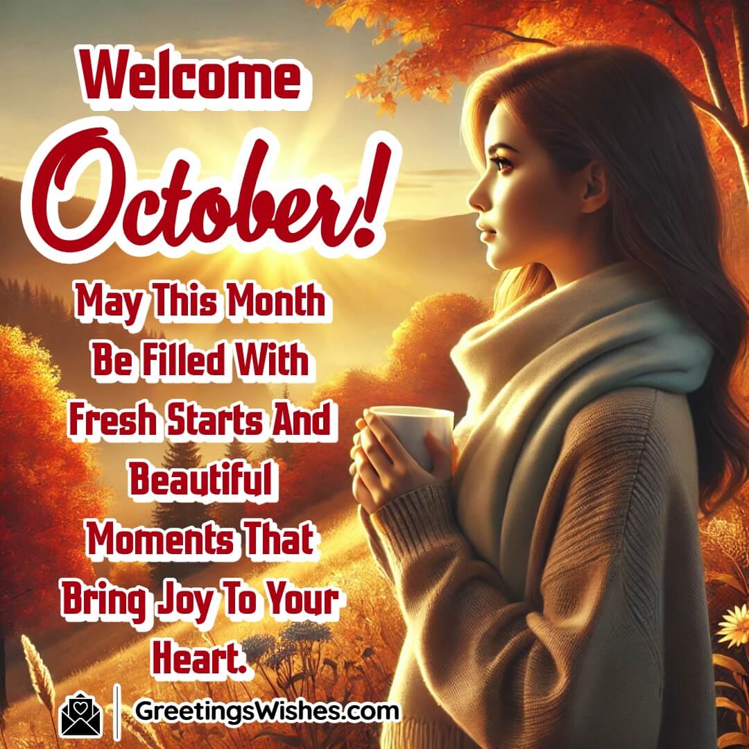 Welcome October Month Wishes