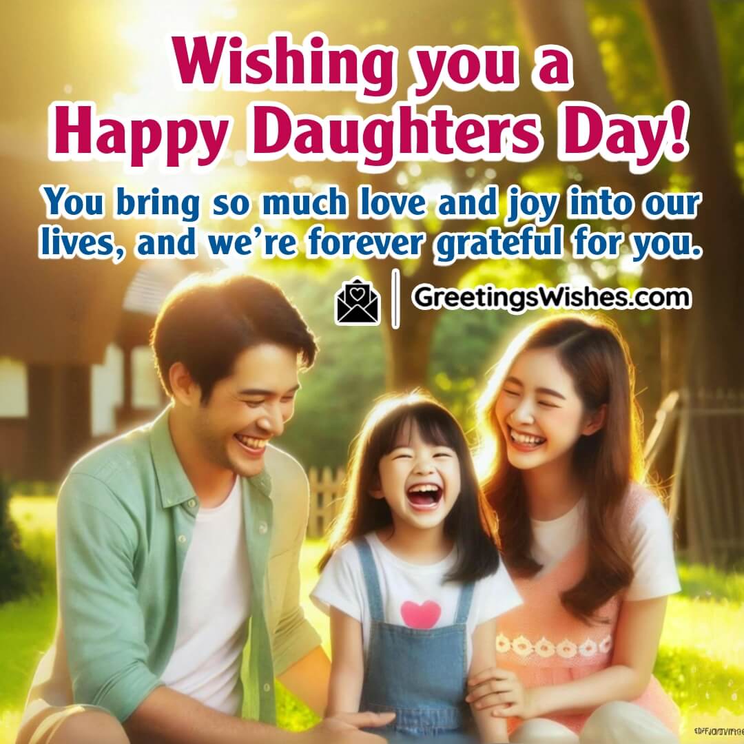 Wishing Happy Daughters Day Image!