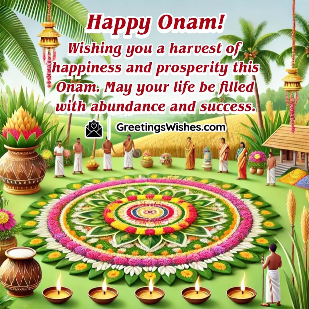 Wishing Happy Onam Image