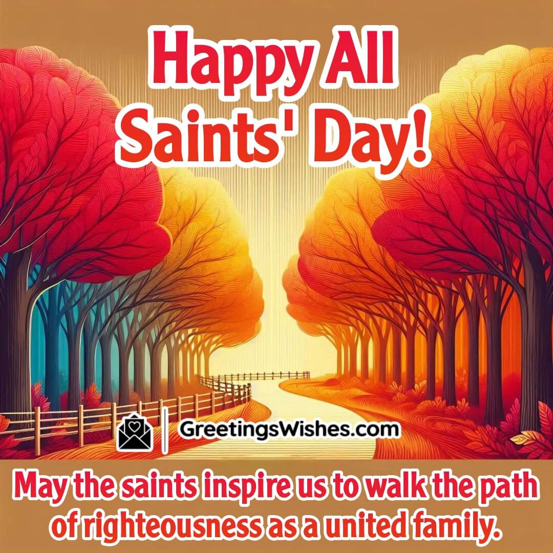 All Saints Day Greetings Or Family