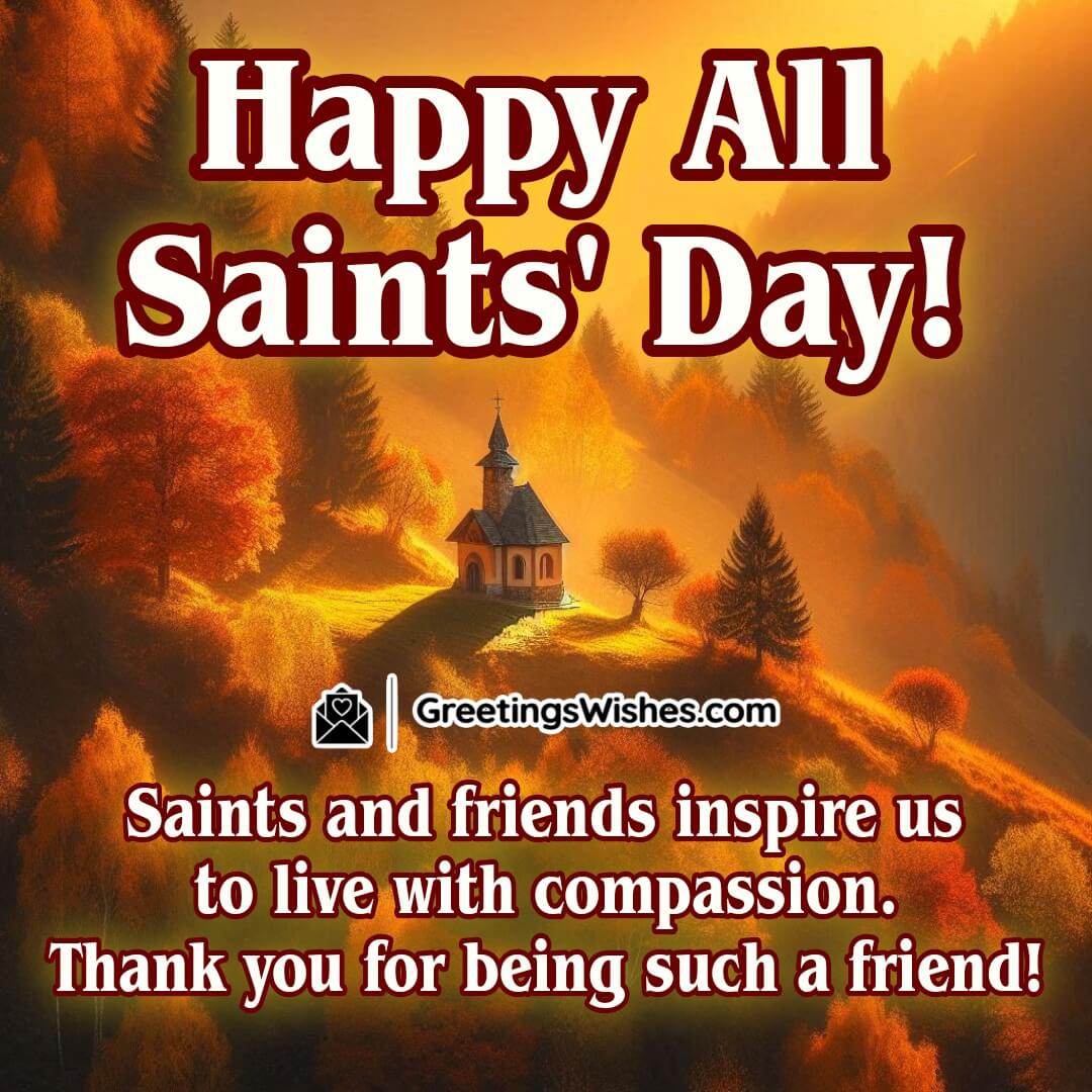 All Saints Day Inspirational Quote For Friends