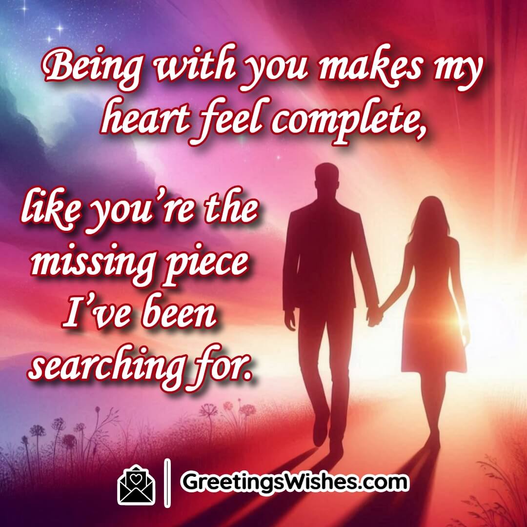 Complete Heart Romantic Love Message