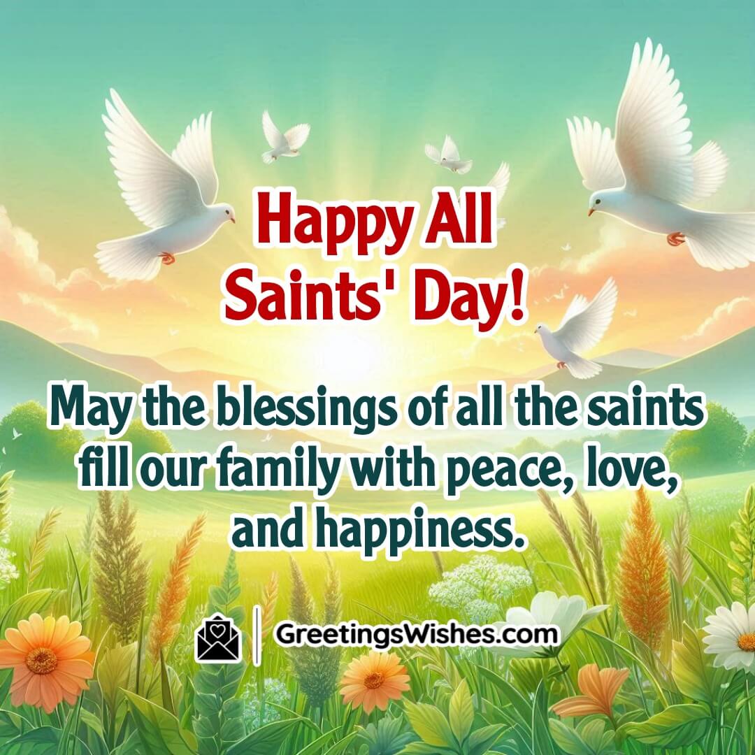 Family Blessings All Saints' Day Greeting