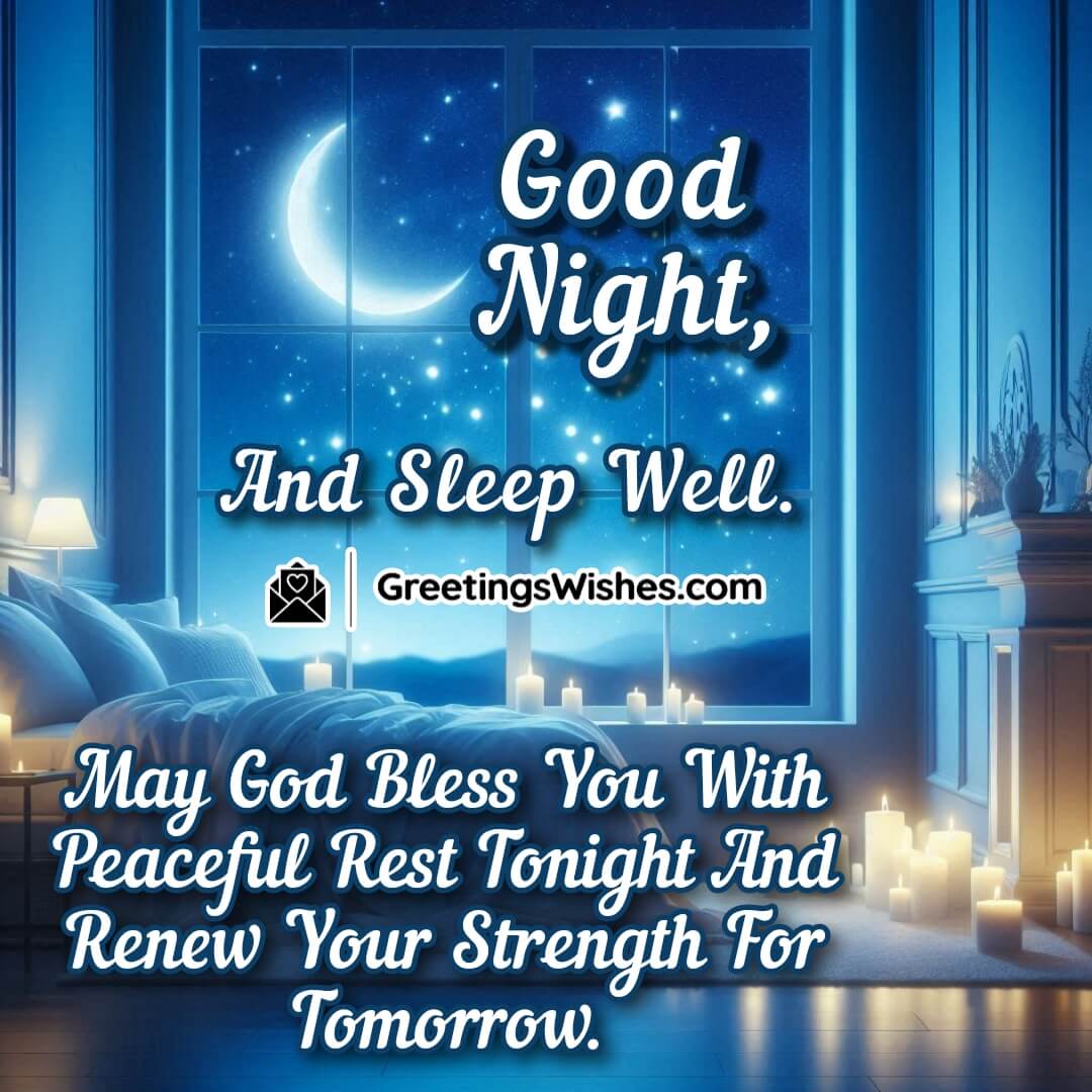 Good Night Peaceful Rest Blessing