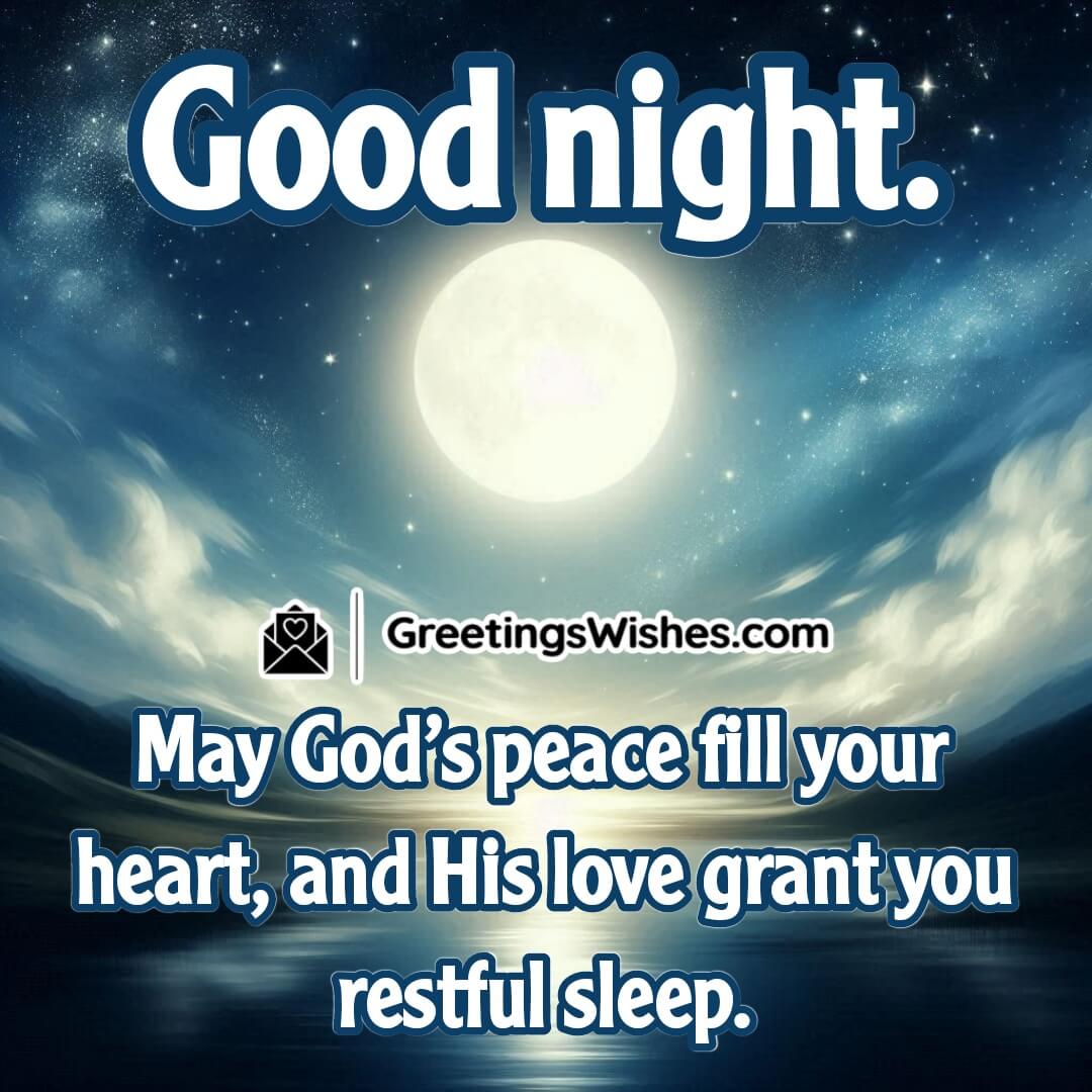 Good Night Peaceful Sleep Prayer