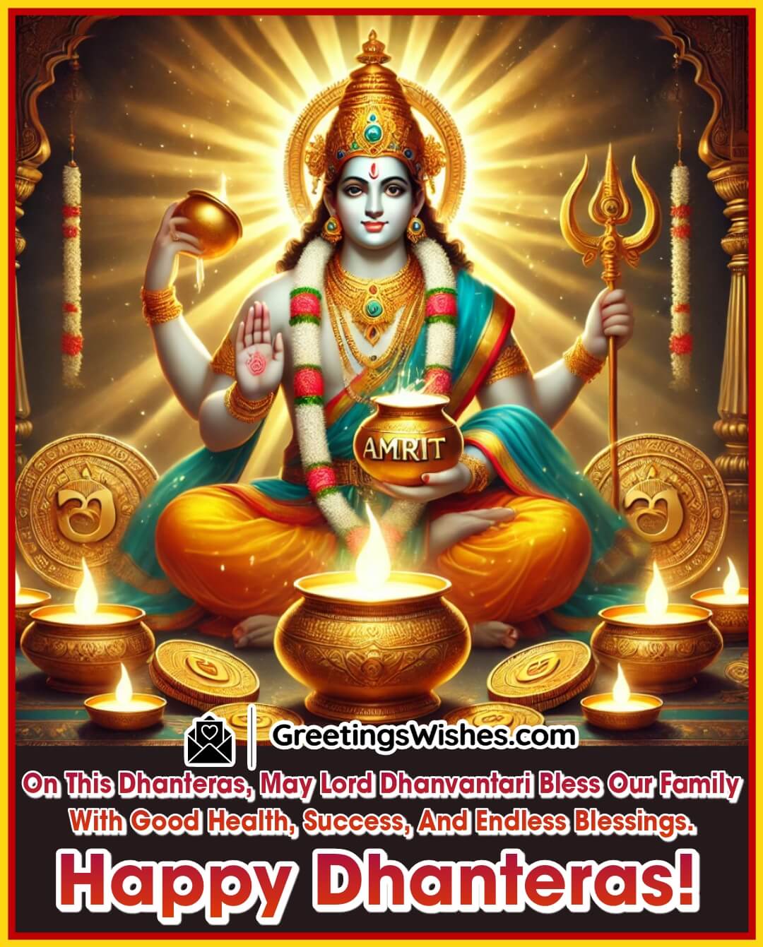 Happy Dhanteras Blessings For Family