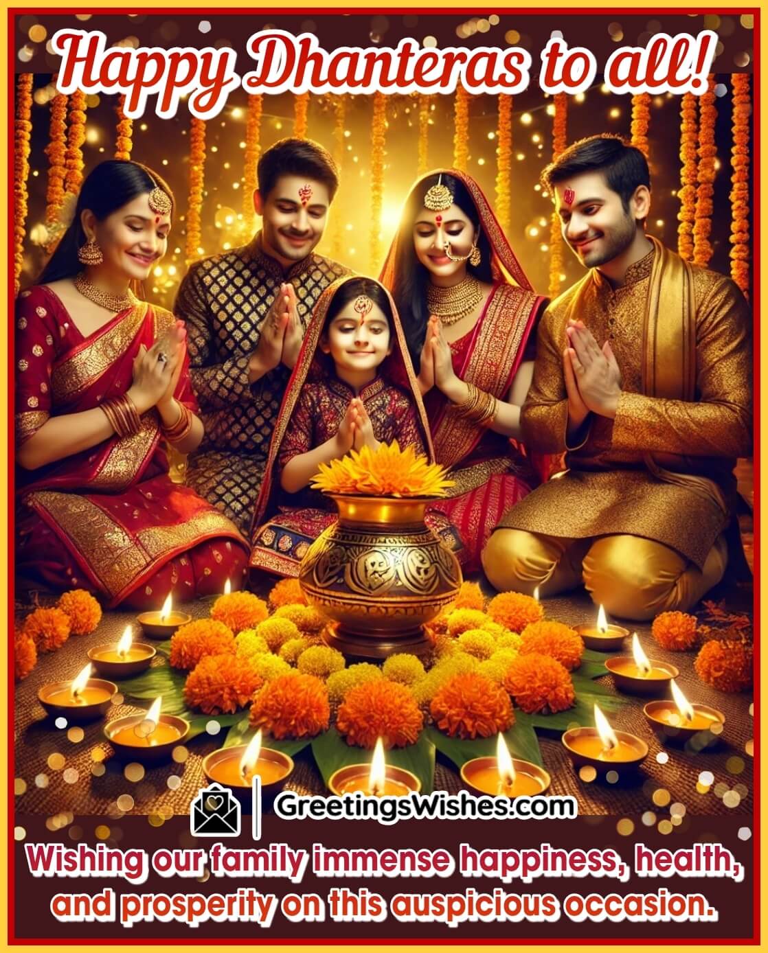 Happy Dhanteras Wishes For Family