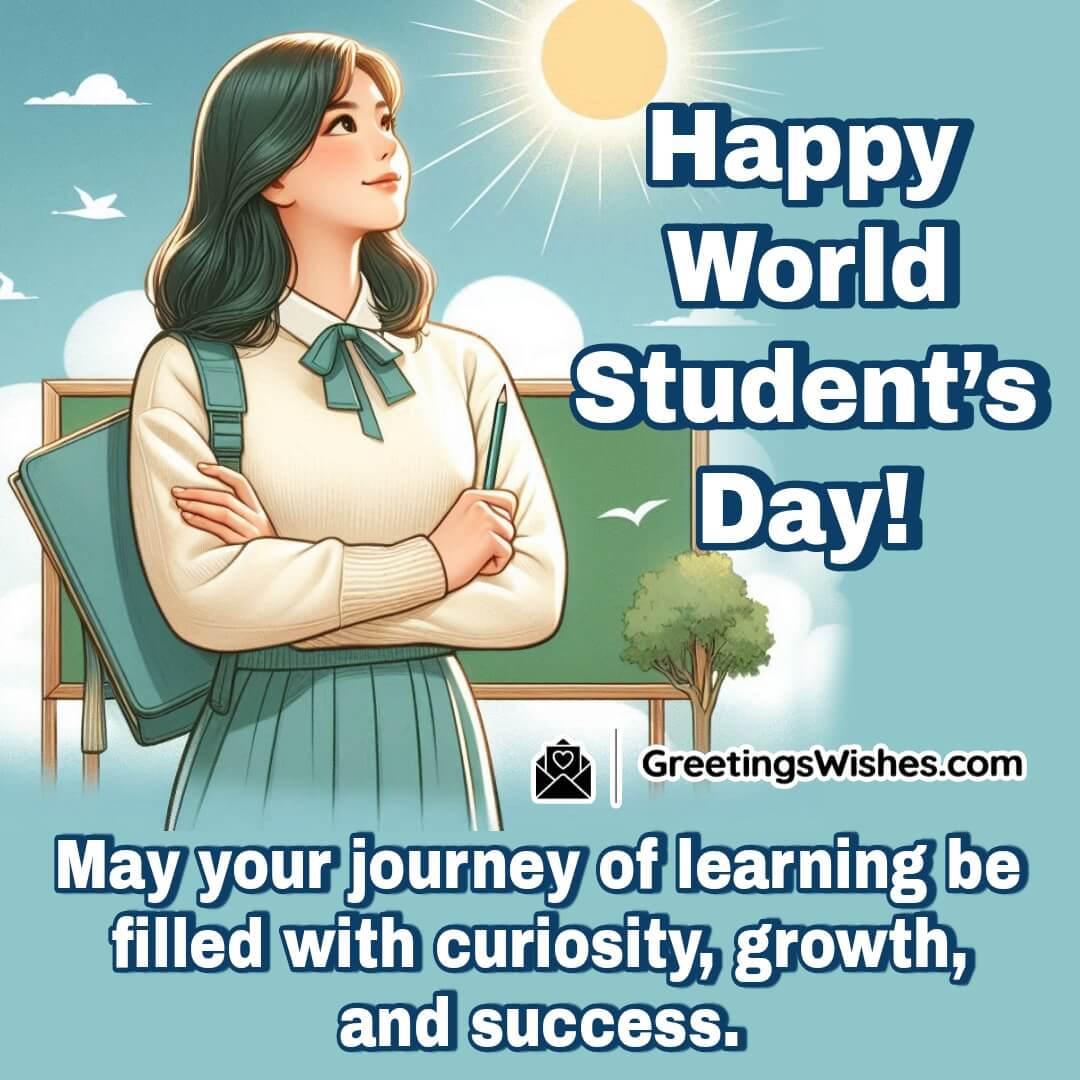 Happy World Student’s Day Wish Image