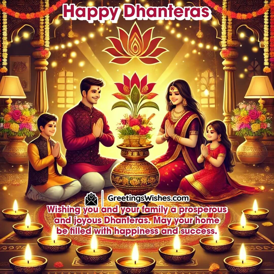 Joyous Happy Dhanteras Greeting