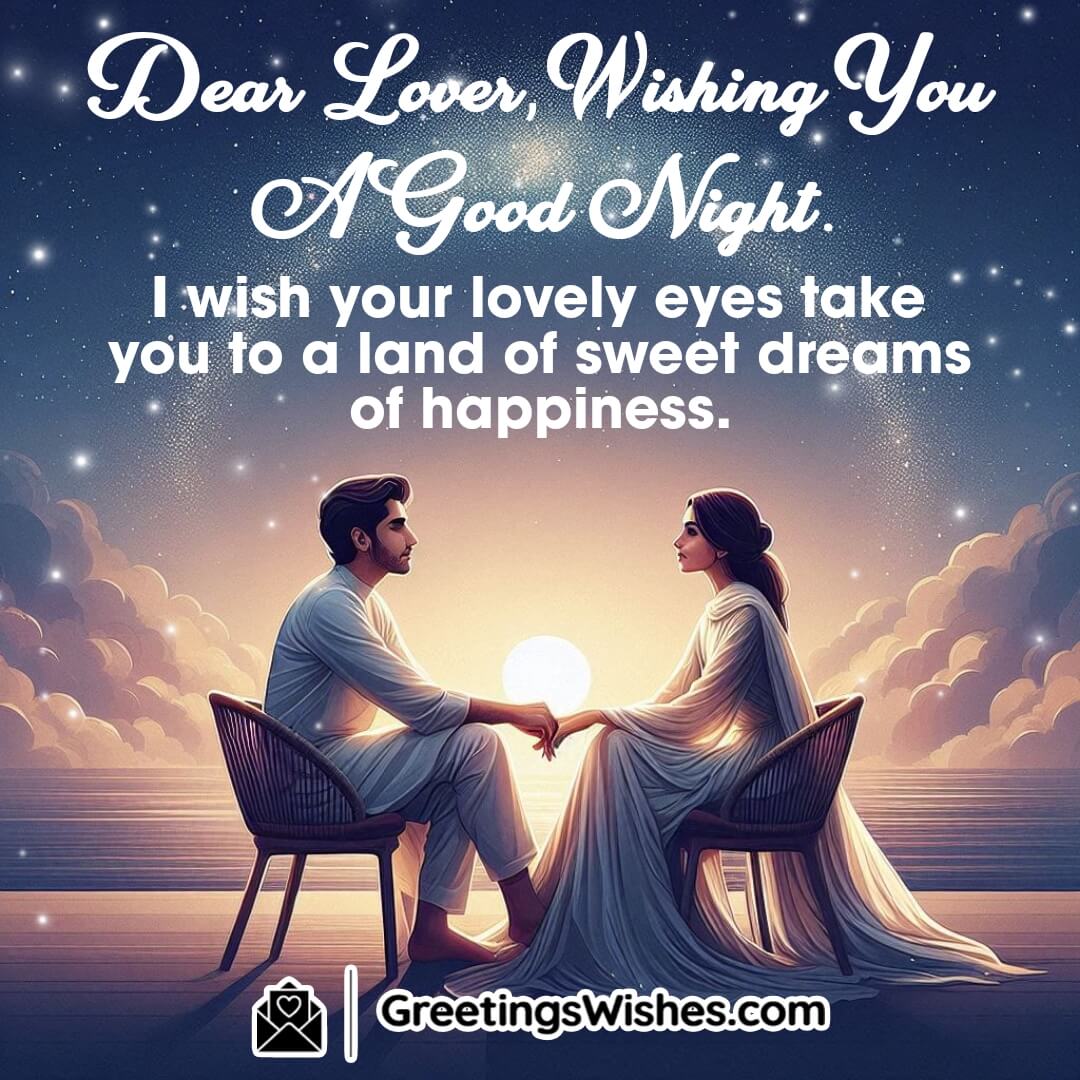 Sweet Dreams Good Night Lover Message