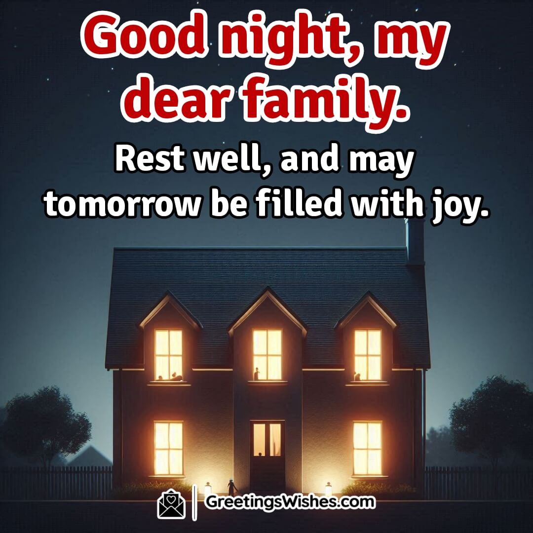 Good Night Wishes For Family