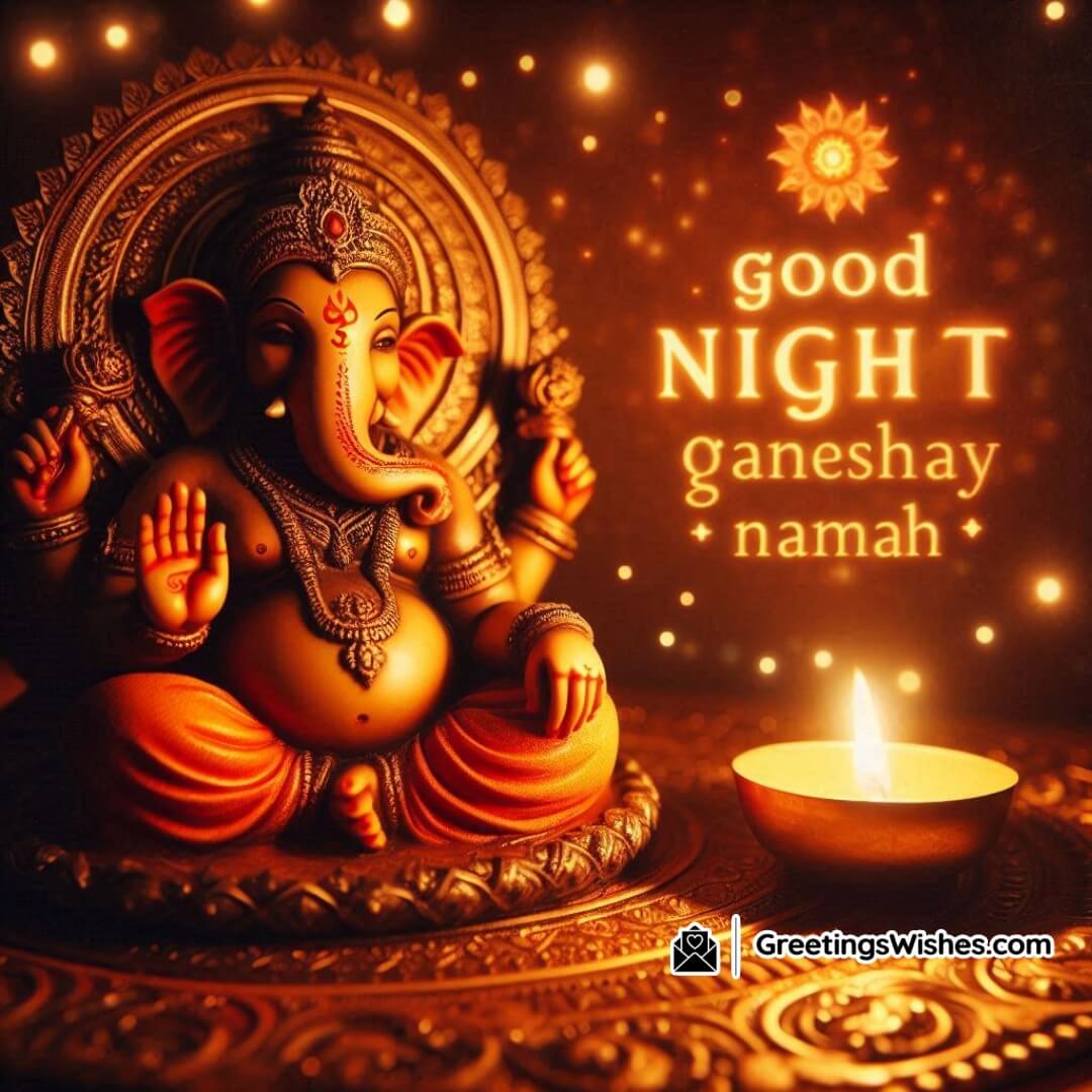 Good Night Ganesha Brings Peace And Comfort